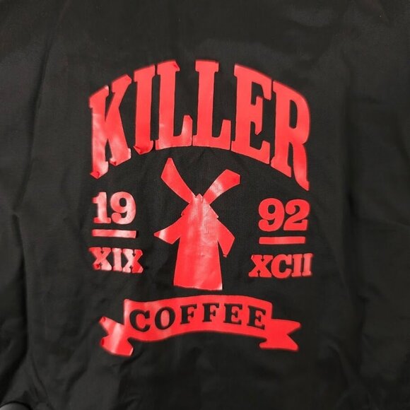 Dutch Bros Coach Jacket Mens Size XS Black Killer Coffee Lined Windbreaker - Picture 3 of 7